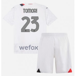 AC Milan Fikayo Tomori #23 Borta Kläder Barn 2023-24 Kortärmad (+ Korta byxor)